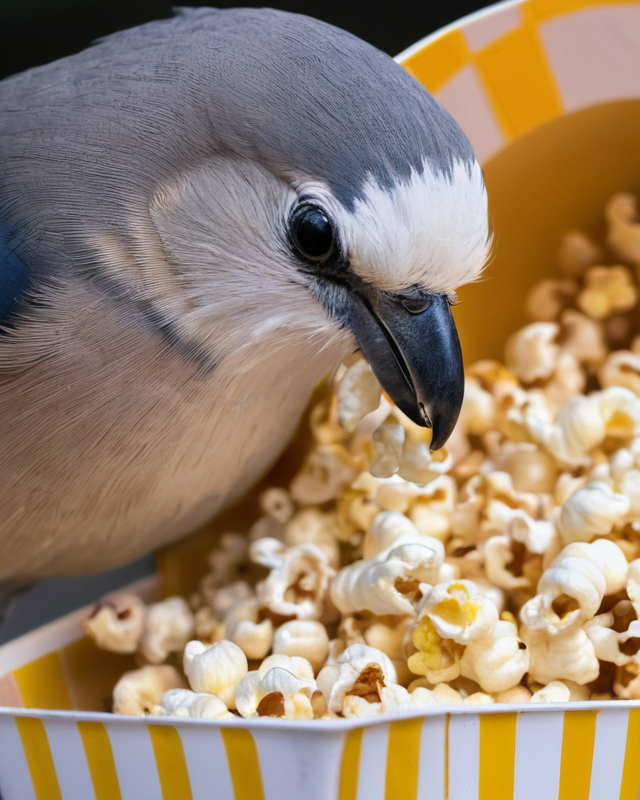 can birds eat popcorn