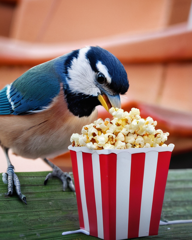 can birds eat popcorn