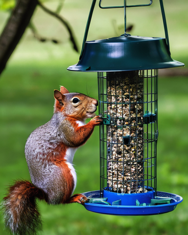 how to keep squirrels out of bird feeders