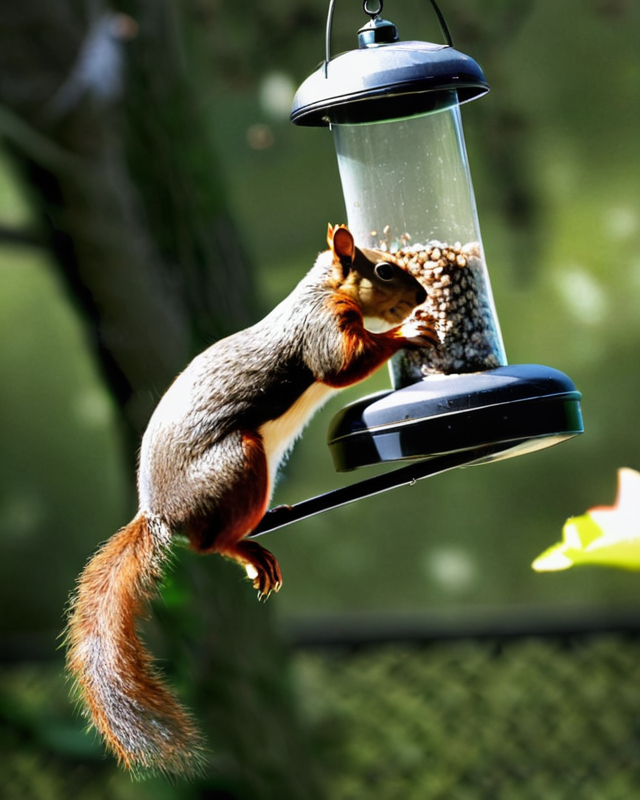 how to keep squirrels out of bird feeders